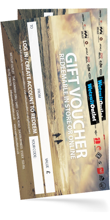 Wetsuit Outlet Gift Voucher Available Online or In-Store